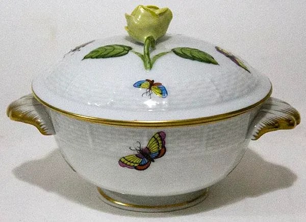 Herend Covered Sugar/Candy Dish - Made in Hungary - 3