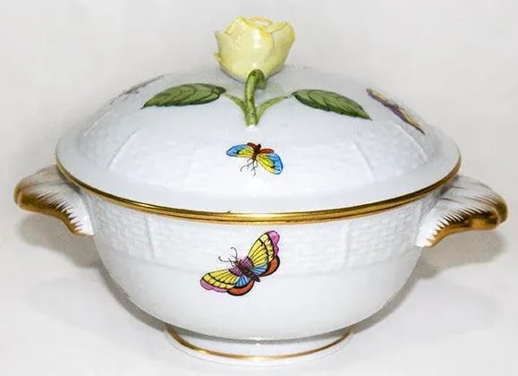 Herend Covered Sugar/Candy Dish - Made in Hungary - 4