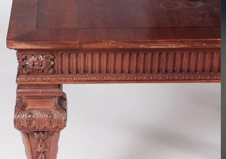 1900s Louis XIV Style Carved Banquet Table - 3