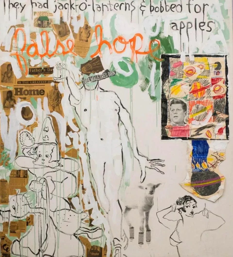 Darrell Wilks 'Never More' Mixed Media Collage 1994. Woodstock - 2