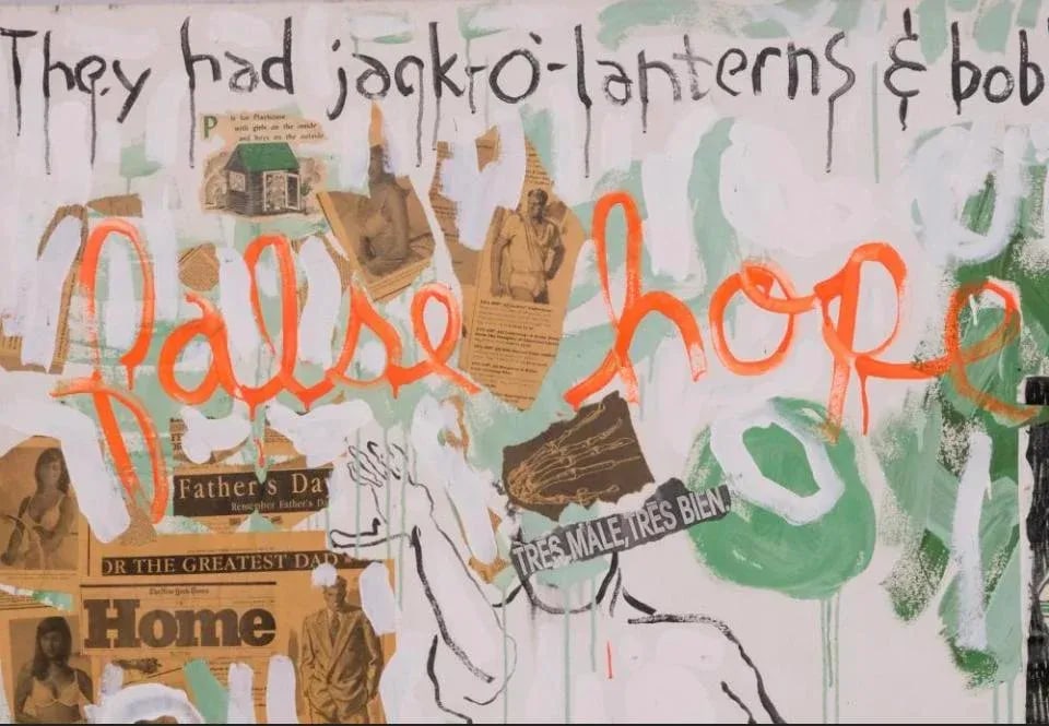 Darrell Wilks 'Never More' Mixed Media Collage 1994. Woodstock - 3