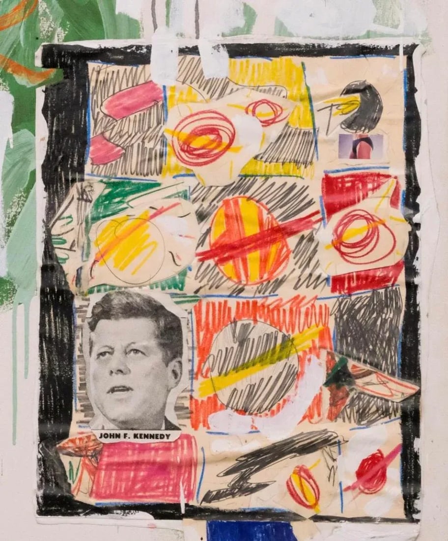 Darrell Wilks 'Never More' Mixed Media Collage 1994. Woodstock - 4