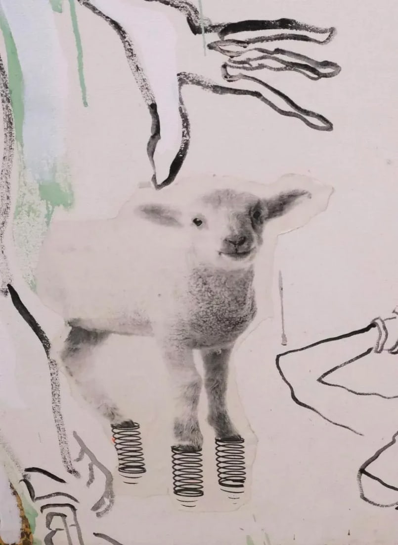 Darrell Wilks 'Never More' Mixed Media Collage 1994. Woodstock - 5