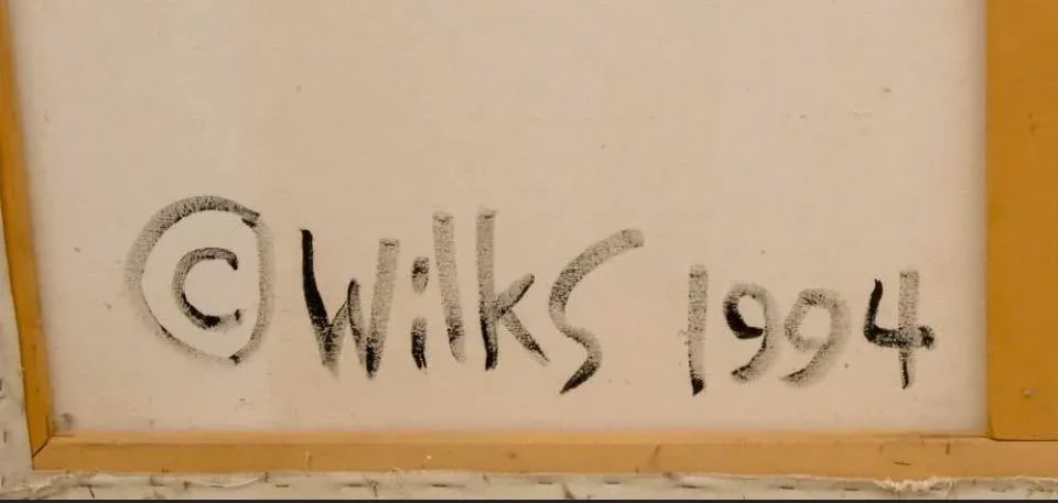 Darrell Wilks 'Never More' Mixed Media Collage 1994. Woodstock - 7