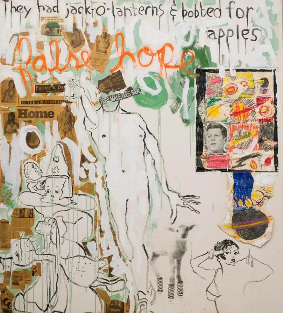 Darrell Wilks 'Never More' Mixed Media Collage 1994. Woodstock - 8