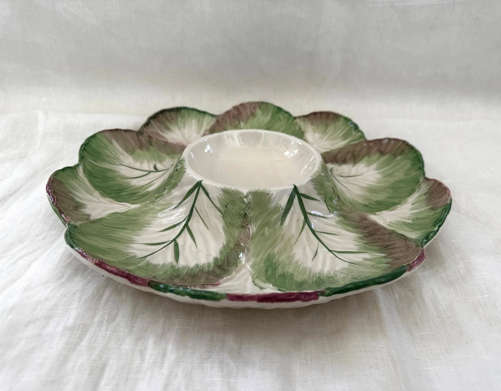 Pottery Barn Chip & Dip Vegetable Serving Dish/Platter - 2