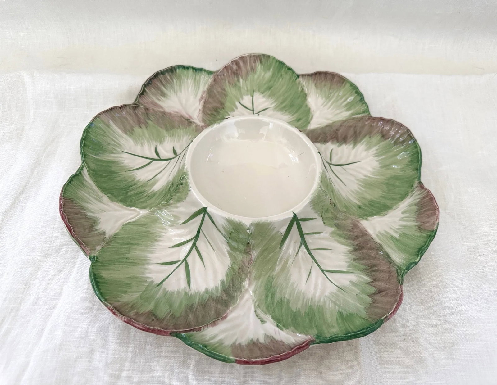 Pottery Barn Chip & Dip Vegetable Serving Dish/Platter - 3