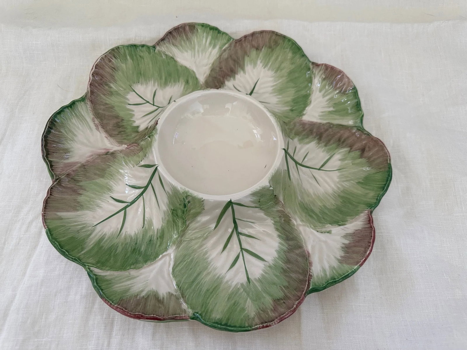 Pottery Barn Chip & Dip Vegetable Serving Dish/Platter - 7