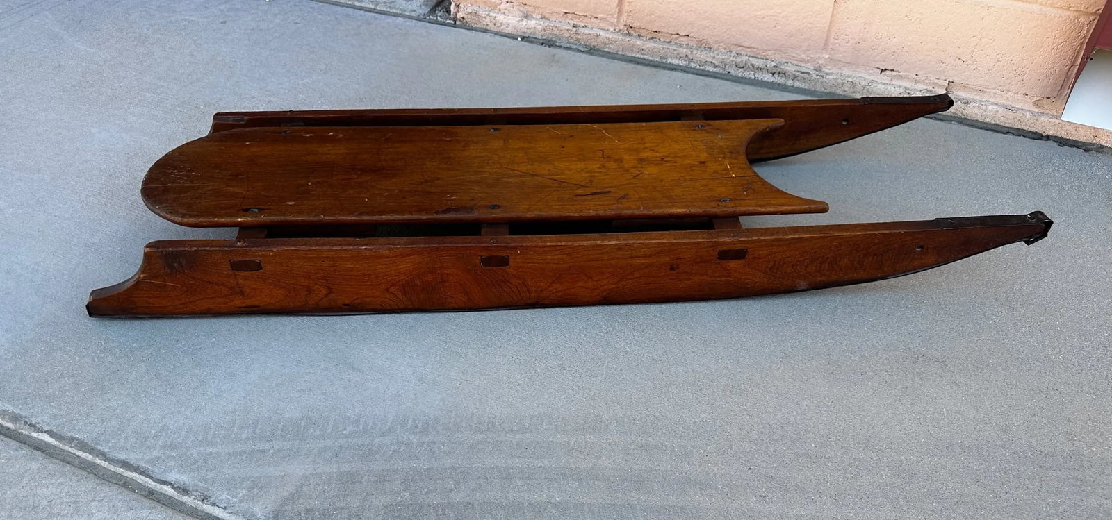 Antique Wood Sleigh - 3