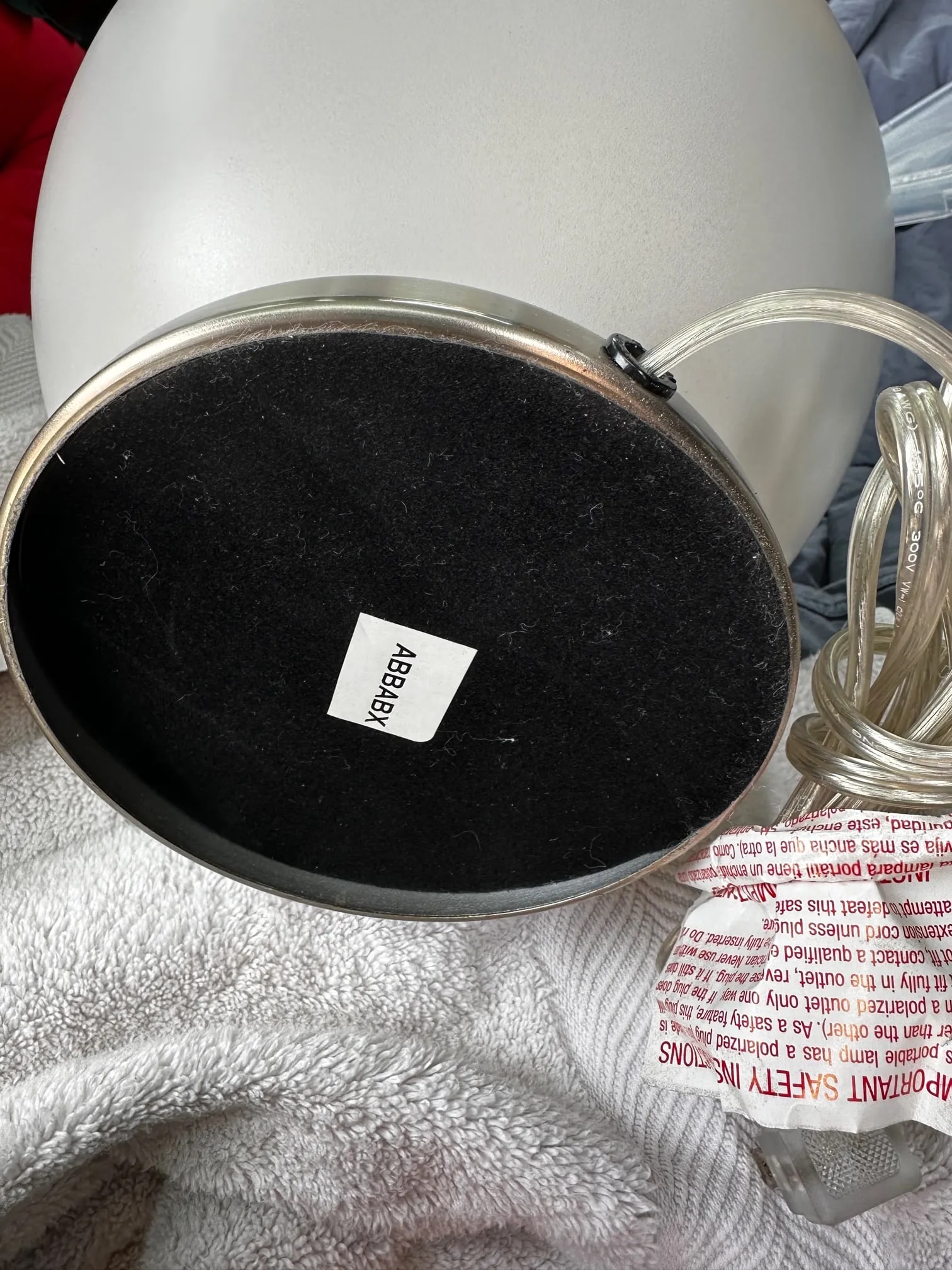 Modern Gray Urn Table Lamps-A Pair - 7