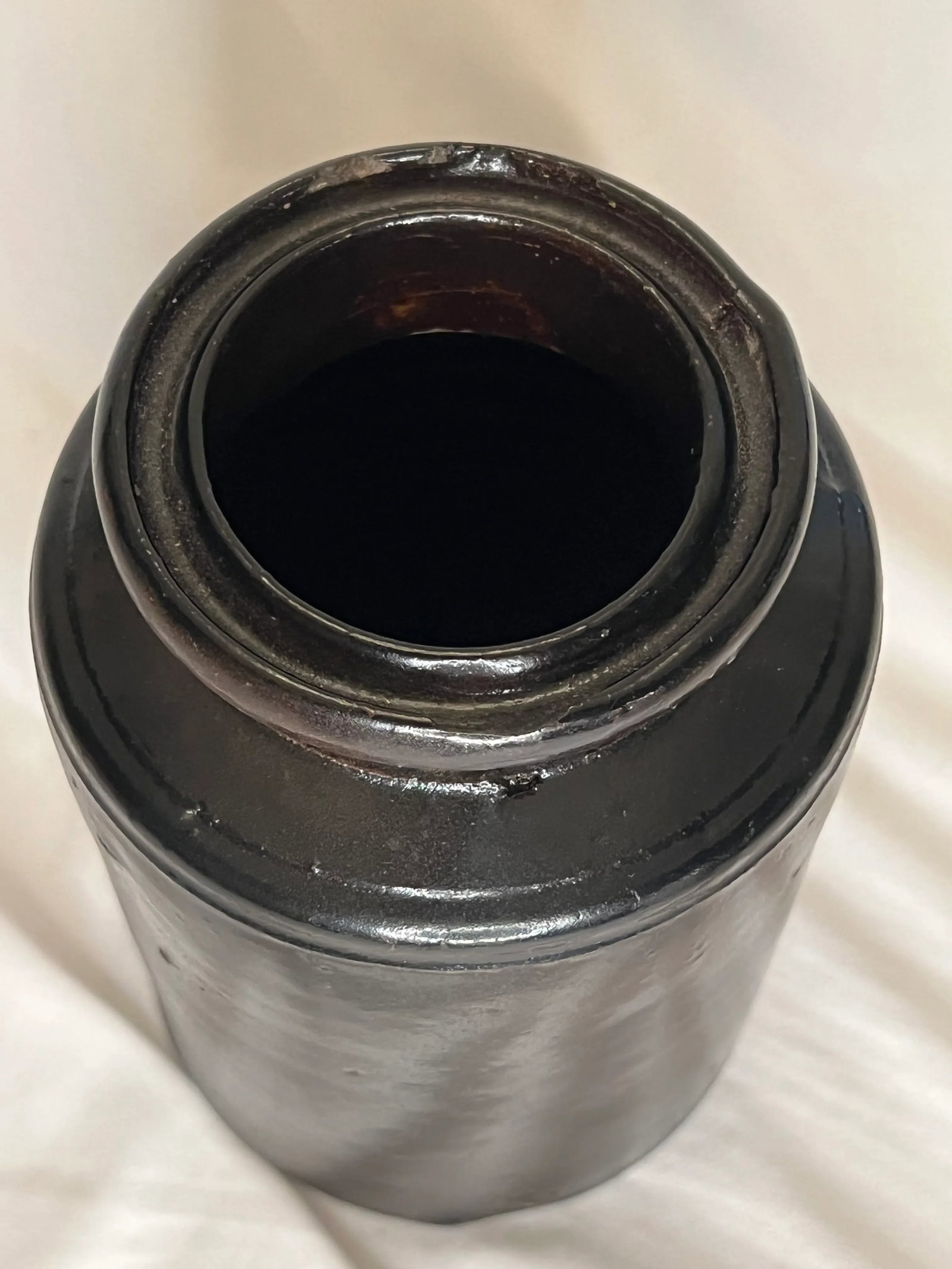 Primitive Crock Antique Jar - 2