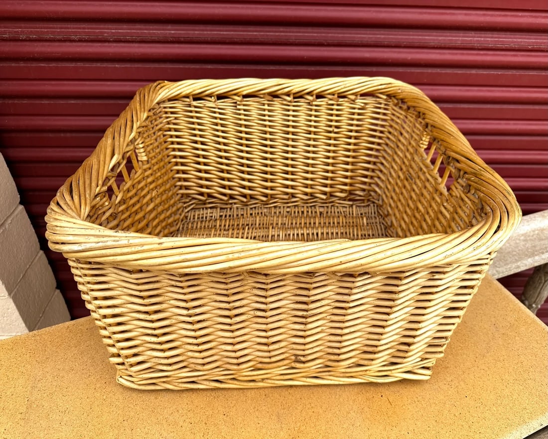 Large Woven Wicker Storage Basket - 2