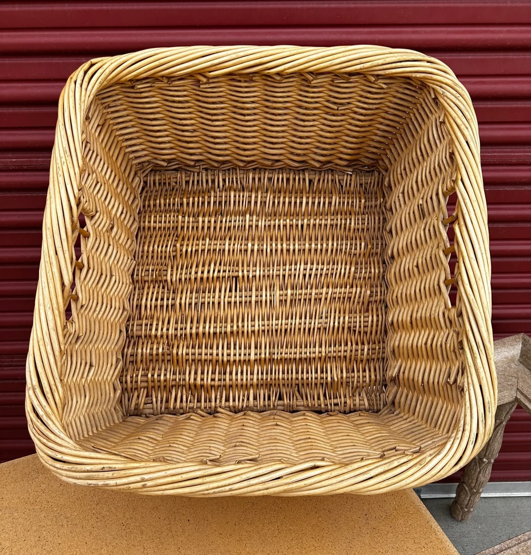 Large Woven Wicker Storage Basket - 7