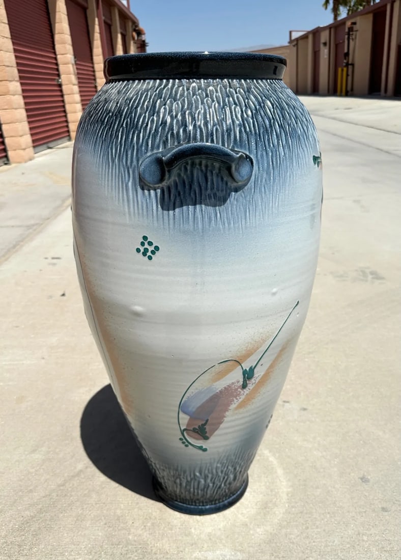 Mark Untener Large Glazed Ceramic Floor Vase - 2