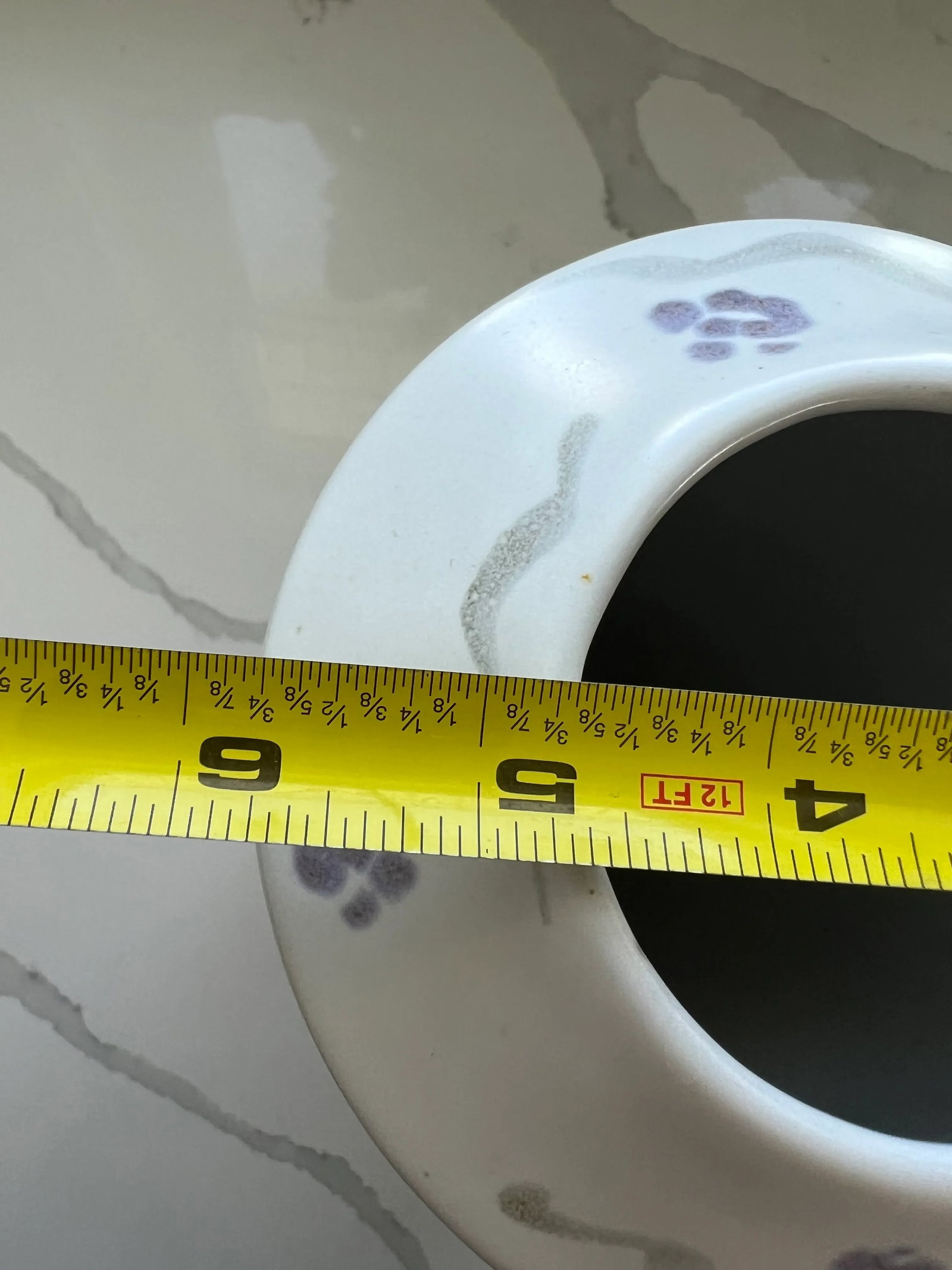 Studio Art Pottery Vase Teal and Plum - 7