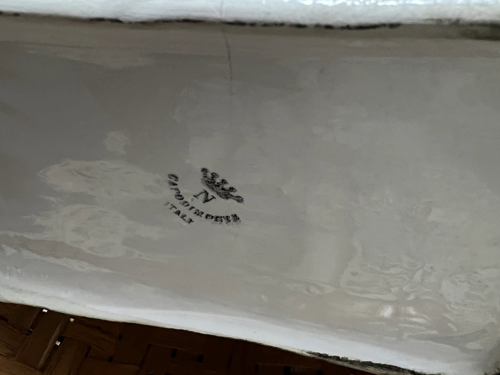 Vintage Capodimonte Flower Basket - 7