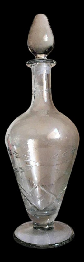 20th Art Deco Glass Decanter Bottle (1 of 5)
