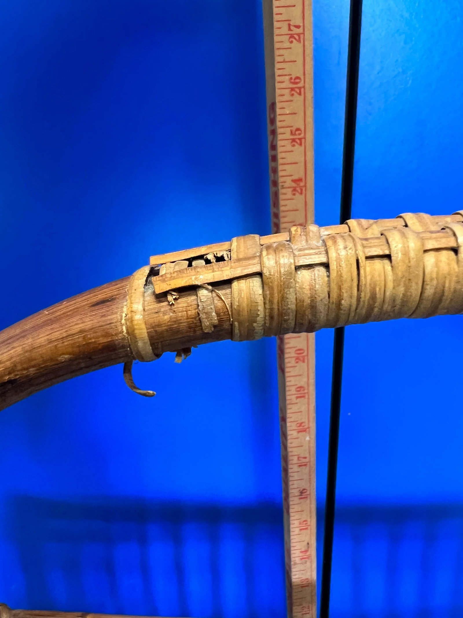 MidCentury Modern Rattan Magazine Rack - 8