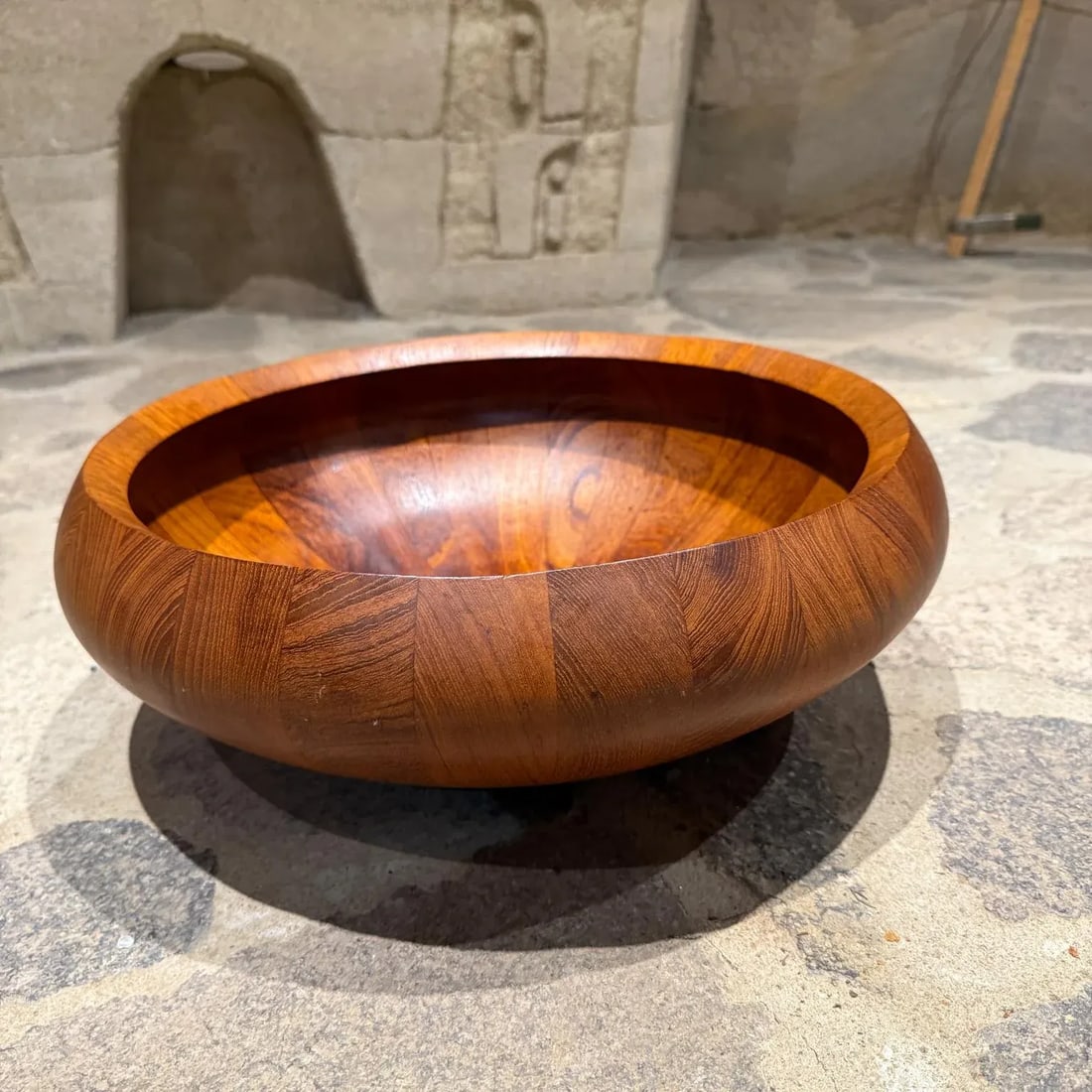 Scandinavian Modern Large Dansk Staved Teak Salad Bowl Jens Quistgaard - 3