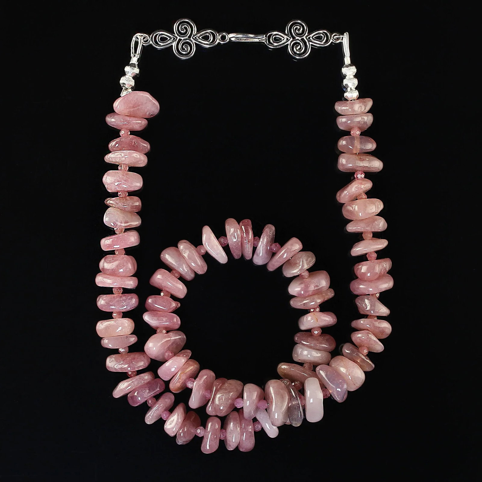 Unique Madagascar Rose Quartz Necklace - 2