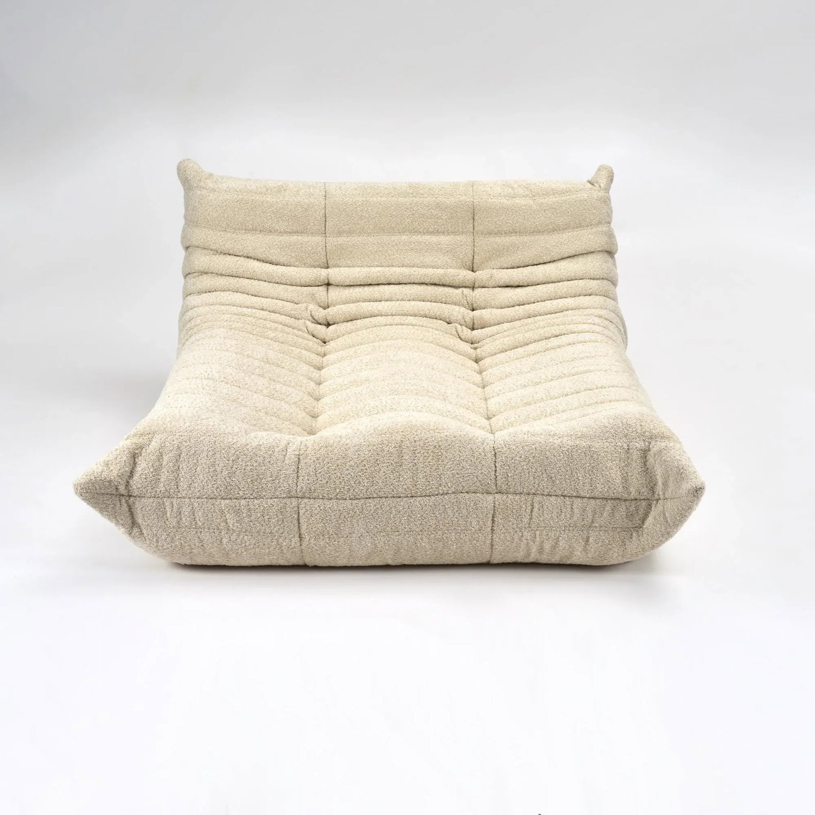Ligne Roset Togo Chaise Lounge in Cream Bouclé - 2