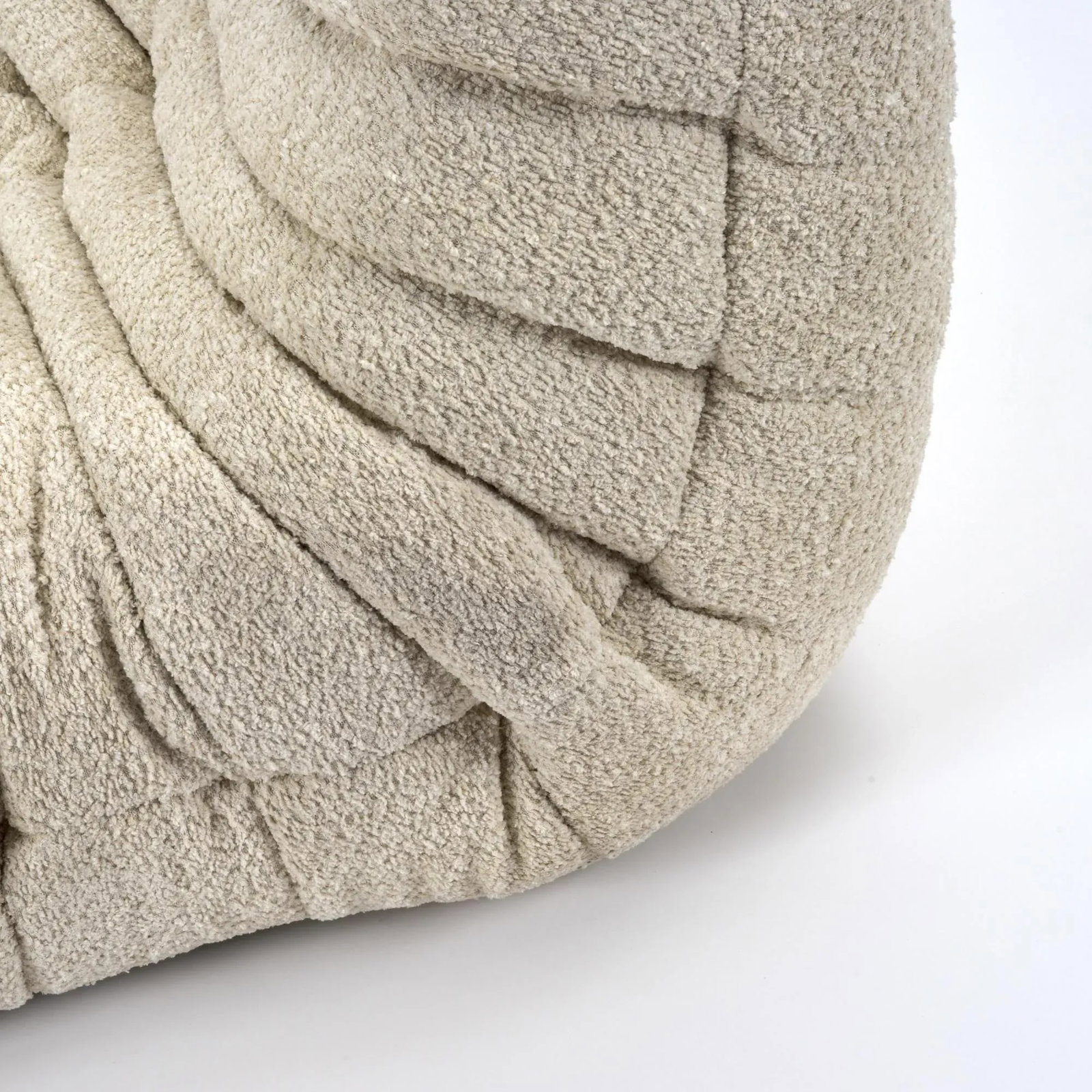 Ligne Roset Togo Chaise Lounge in Cream Bouclé - 7