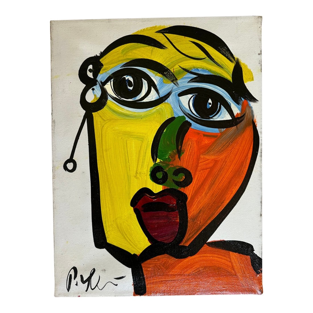 Original Peter Keil Painting: Peter Keil is a German artist that focuses primarily on abstract expressionism. Keil painted with some of the greats including Joan MirÃ³, Pablo Picasso and Andy Warhol, to name a few. This is a