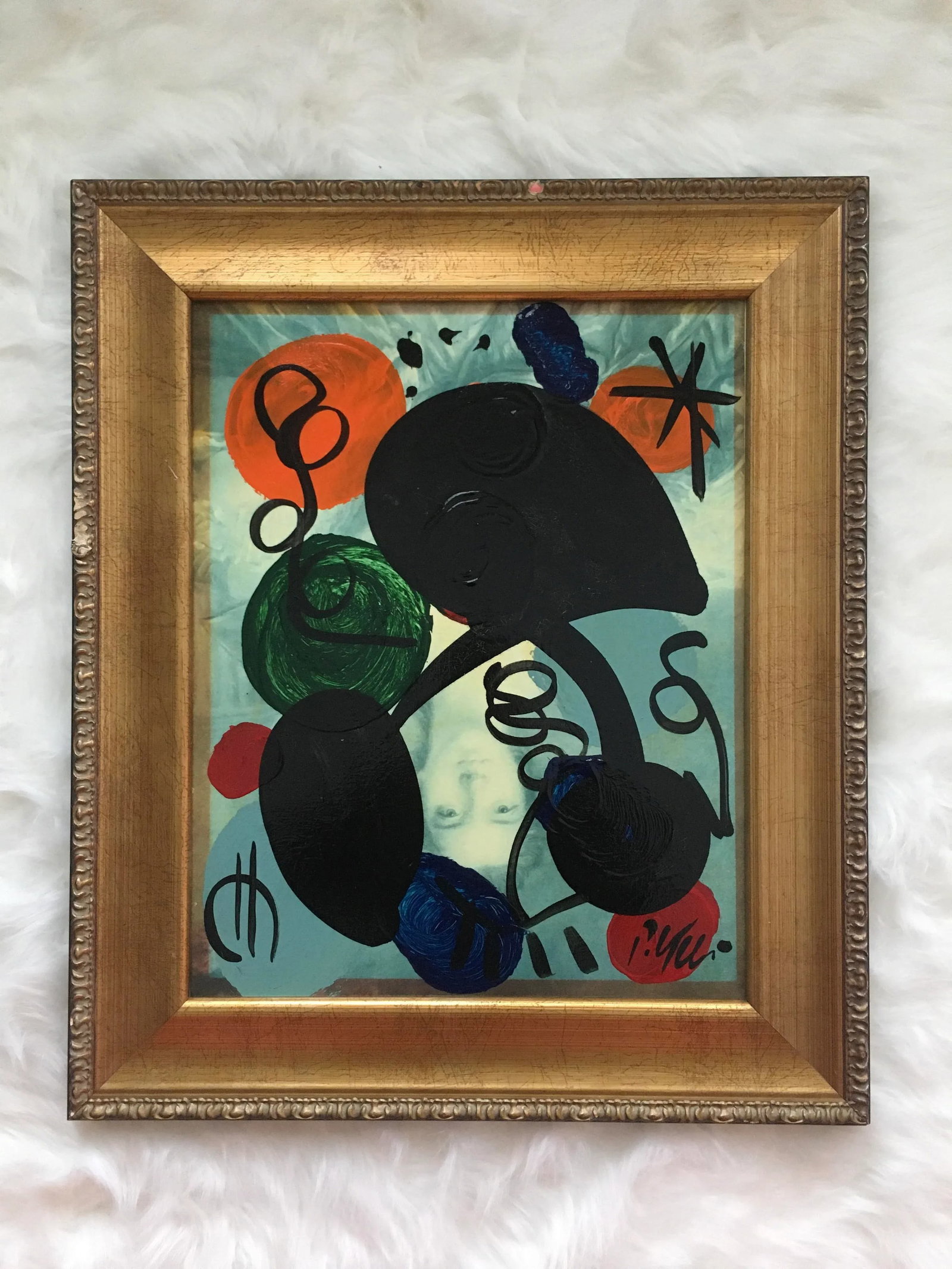 Original Peter Keil MirÃ³vian Style Painting Framed - 8