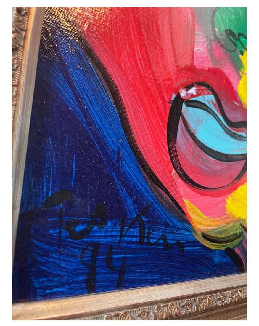 Andy Warhol by Artist Peter Keil Original Painting Framed - 5