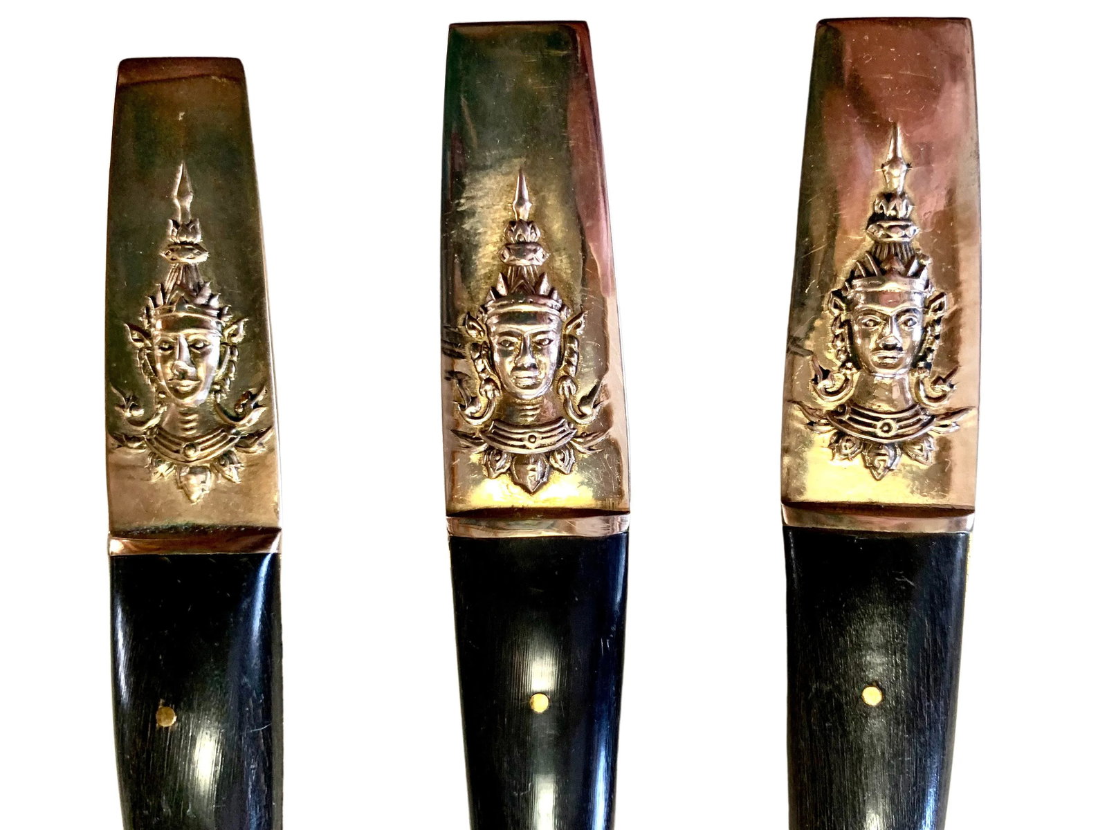 1960's Siam Thailand Rosewood & Brass Flatware Set - 132 Pcs. - 4