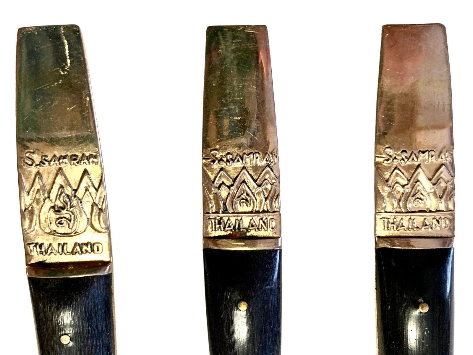 1960's Siam Thailand Rosewood & Brass Flatware Set - 132 Pcs. - 5