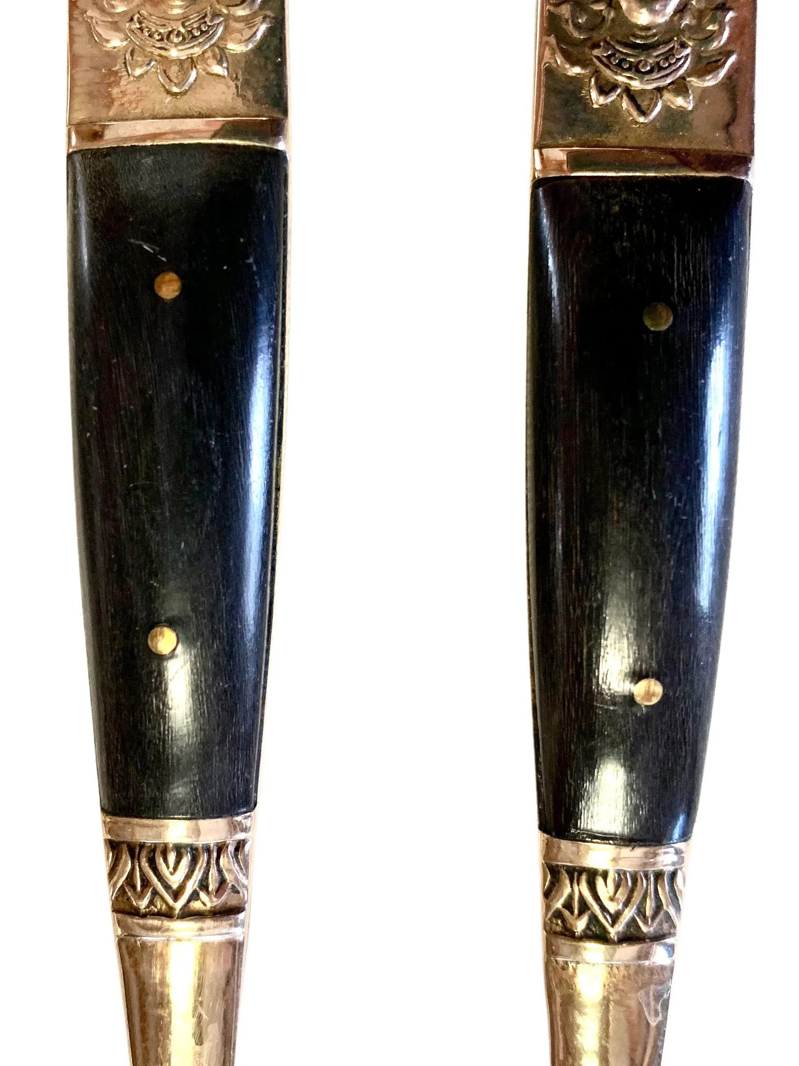 1960's Siam Thailand Rosewood & Brass Flatware Set - 132 Pcs. - 6