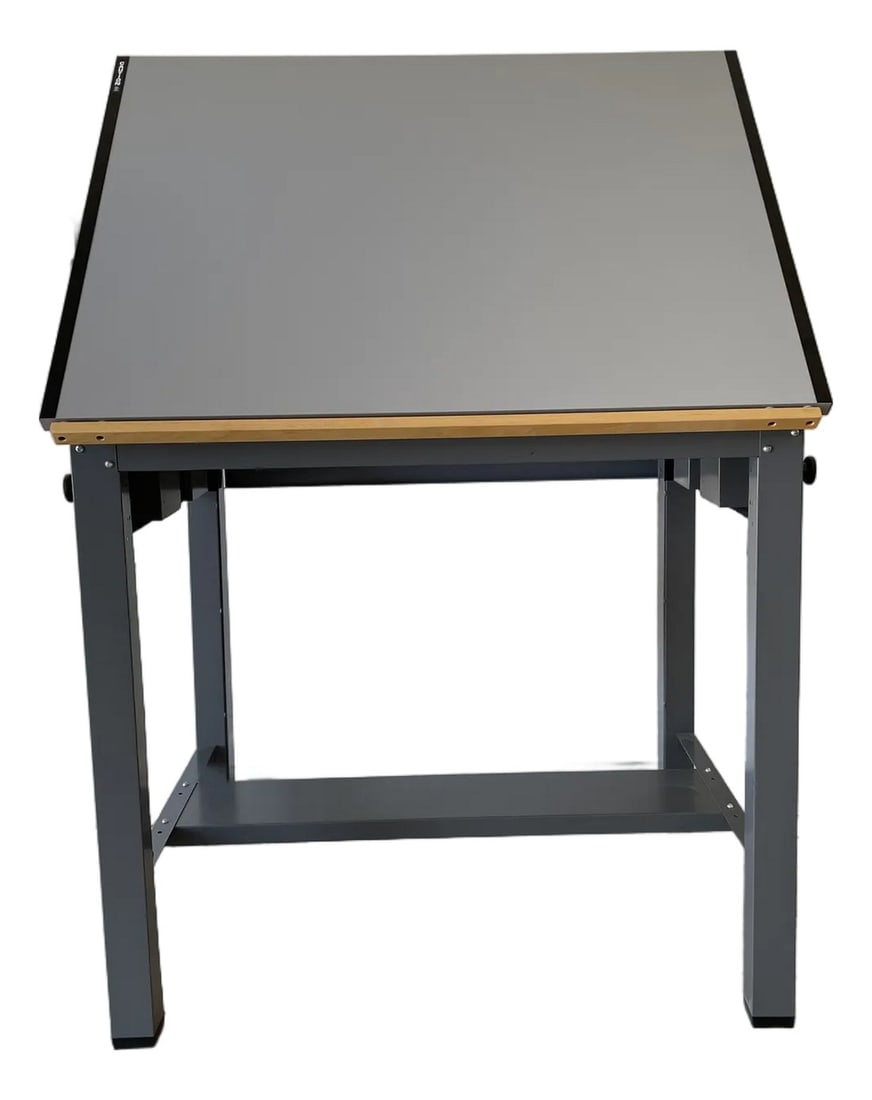 Mayline Ranger Steel Four Post Drafting Table-Vintage Modern Adjustable Desk (1 of 7)