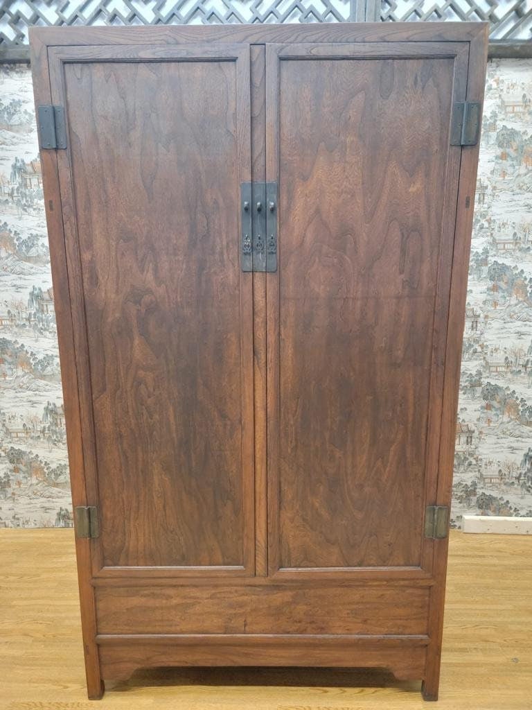 Antique Shanxi Province Elm Armoire Storage Highboy Storage - Pair - 3