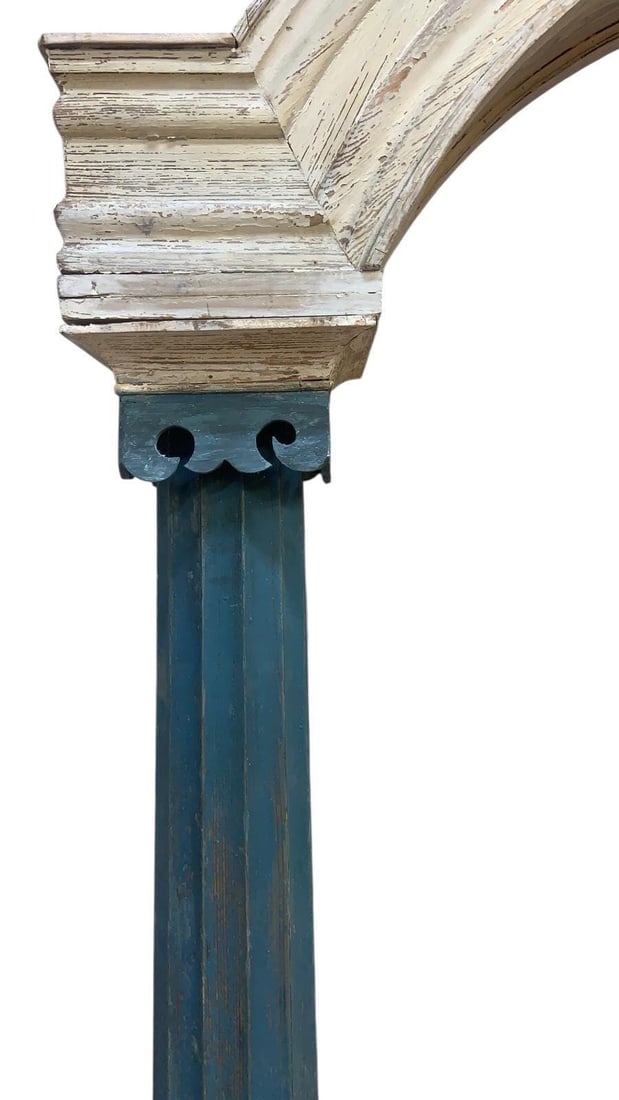 Vintage French Style Architectural Dual Column Free Standing Archway - 8