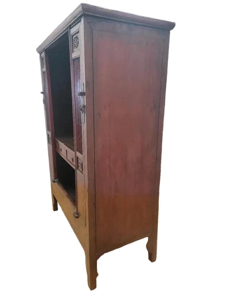 Antique Shanxi Province Red Elm Cabinet - 5