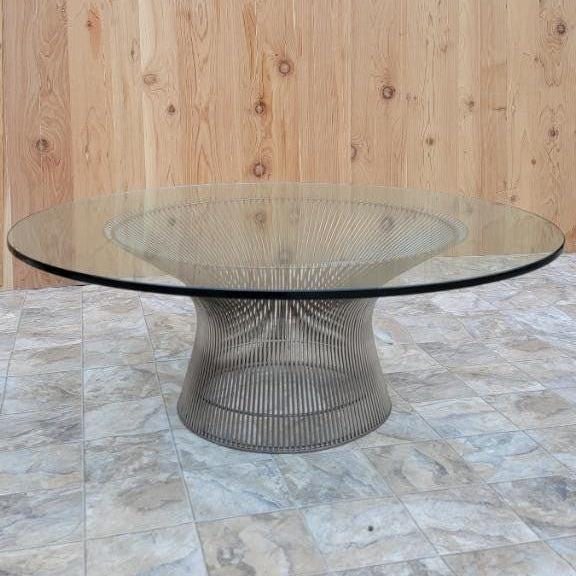 MCM Wire Base Coffee Table by Knoll - 6