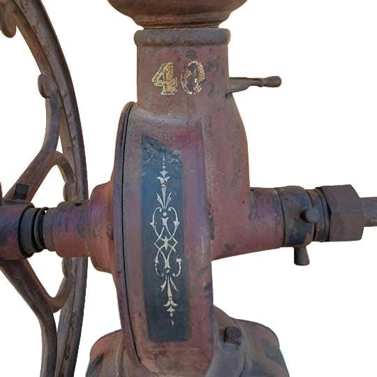 Antique Cast Iron Elgin National Coffee Mill Grinder #40 - 6