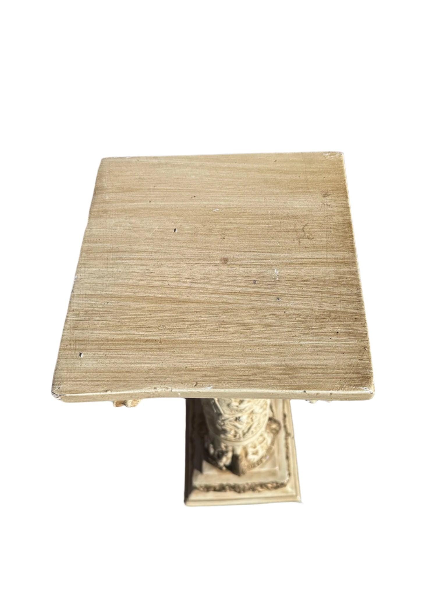 Vintage Neoclassical Style Roman Pedestal - 3