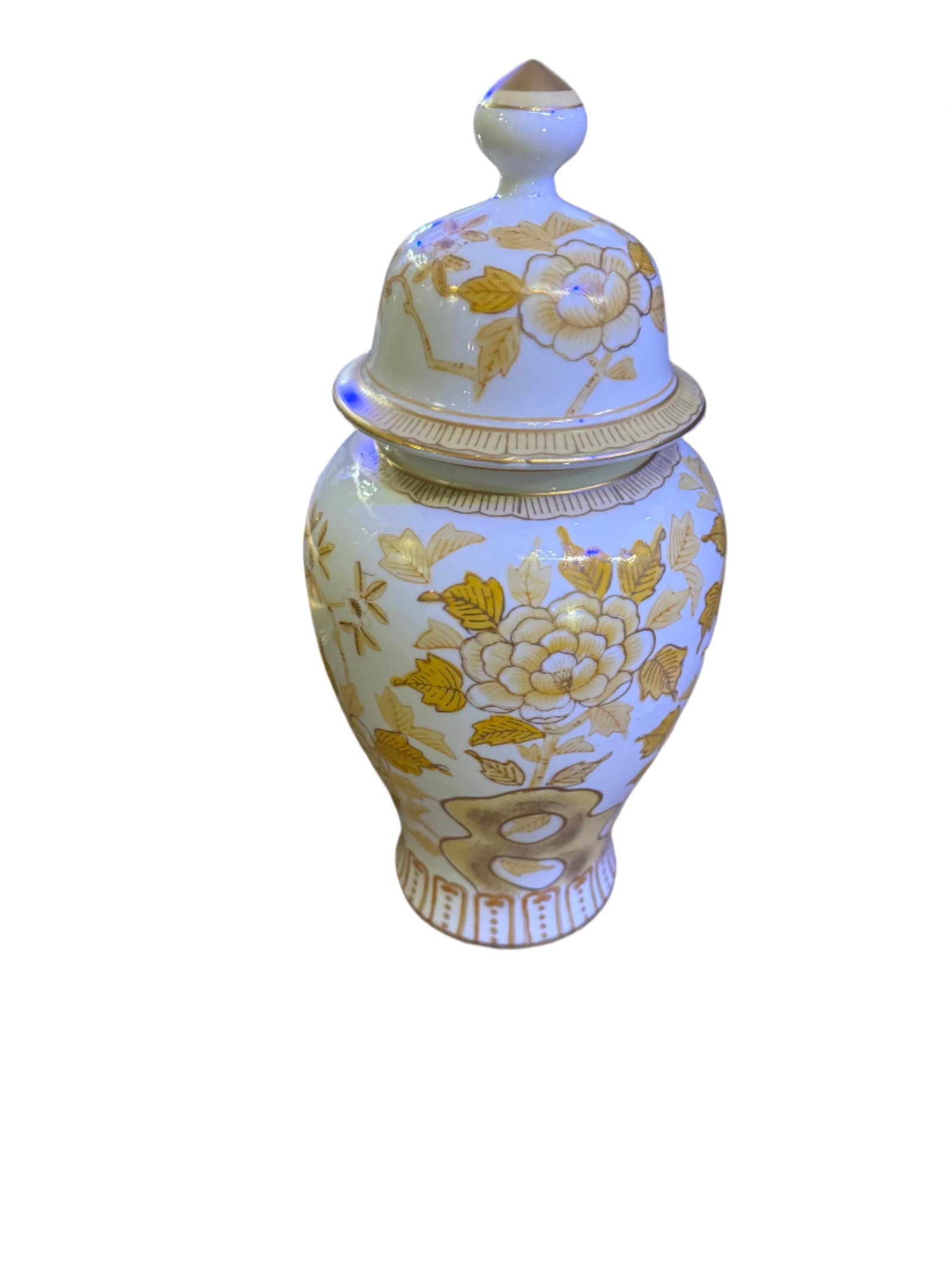 Vintage Andrea by Sadek Porcelain Japanese Lidded Chinoiserie Ginger Jar Vase - 8