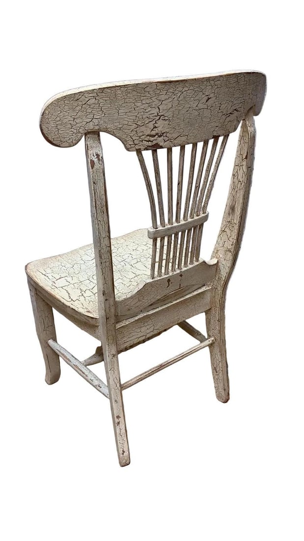 Vintage Farmhouse Style Distressed Dining Chairs - Set of 5 - 9