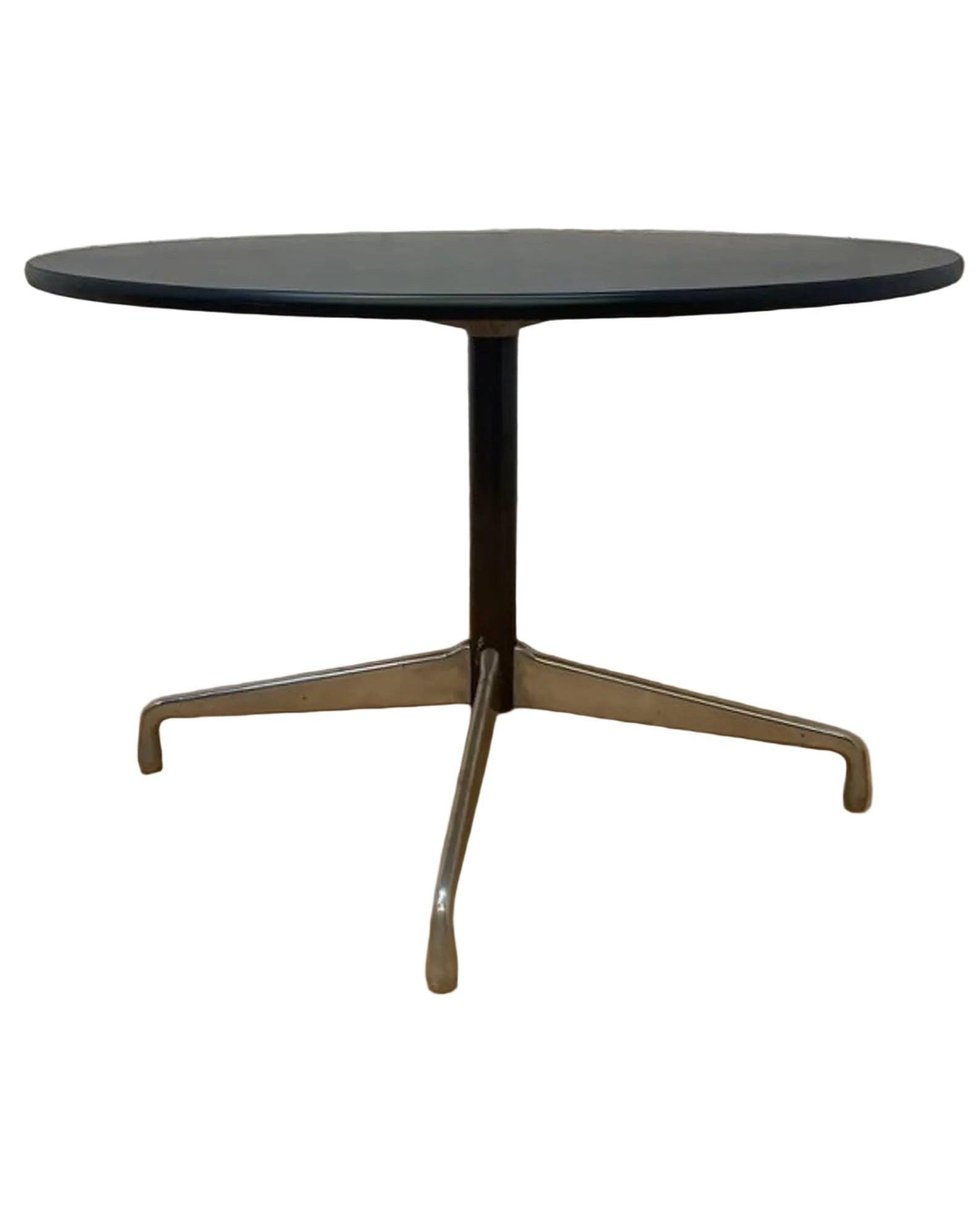 MCM Eames Group Herman Miller Black Laminate Table - 2