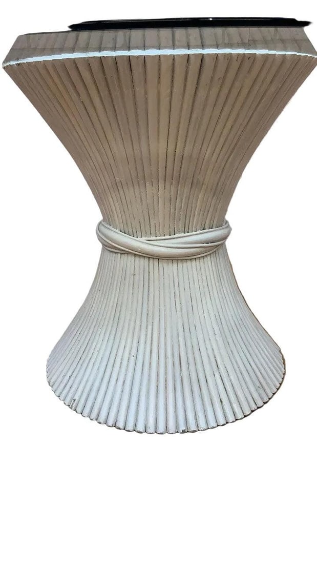 MCM McGuire White Cane 6 Piece Dining Set - 6