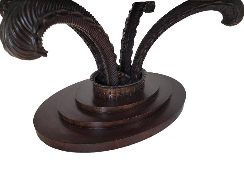 Art Deco Carved Acanthus Leaf Oval Dining Table by Dorothy Draper - 2