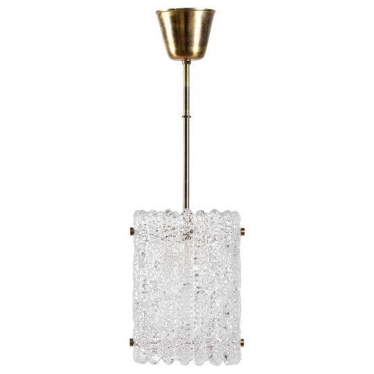 MCM Crystal Pendant Lights by Orrefors - Pair - 3