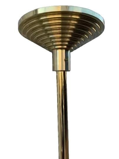Art Deco Brass Torchiere Floor Lamp - 2