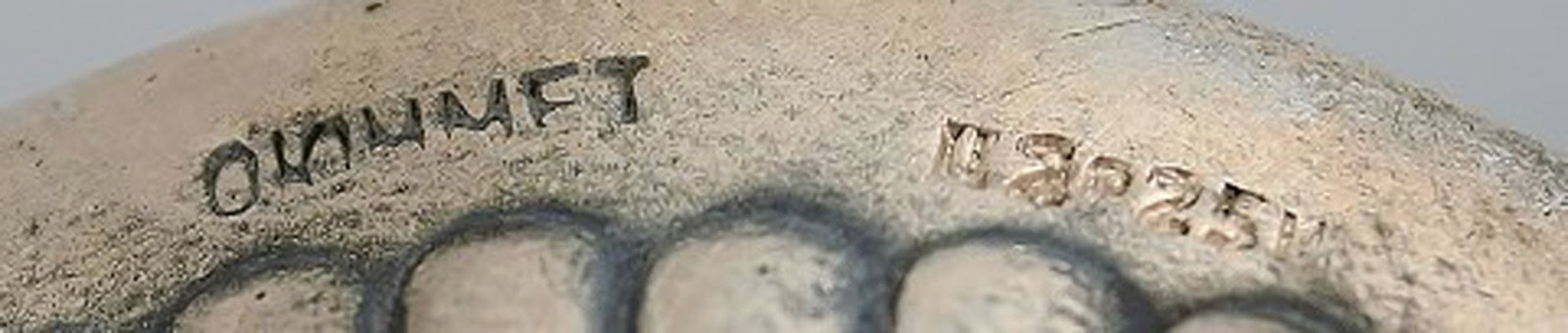 3 Russian salt cellar with glass insert, approx. 1900. - 4