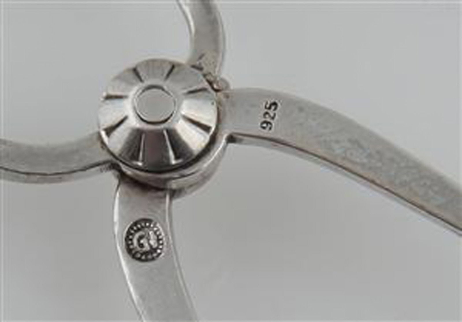 Georg Jensen sugar tang in sterling silver, 'Blossom' - 3