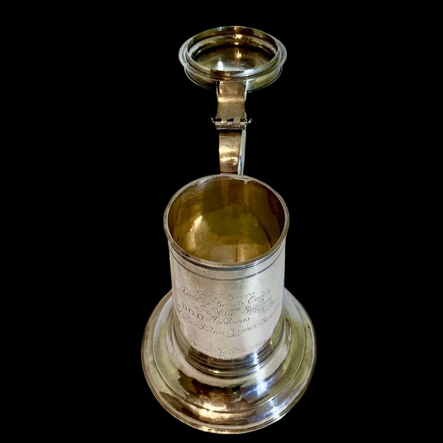 Early 18th Century Antique Queen Anne Britannia Silver Flagon London 1704 John East - 5