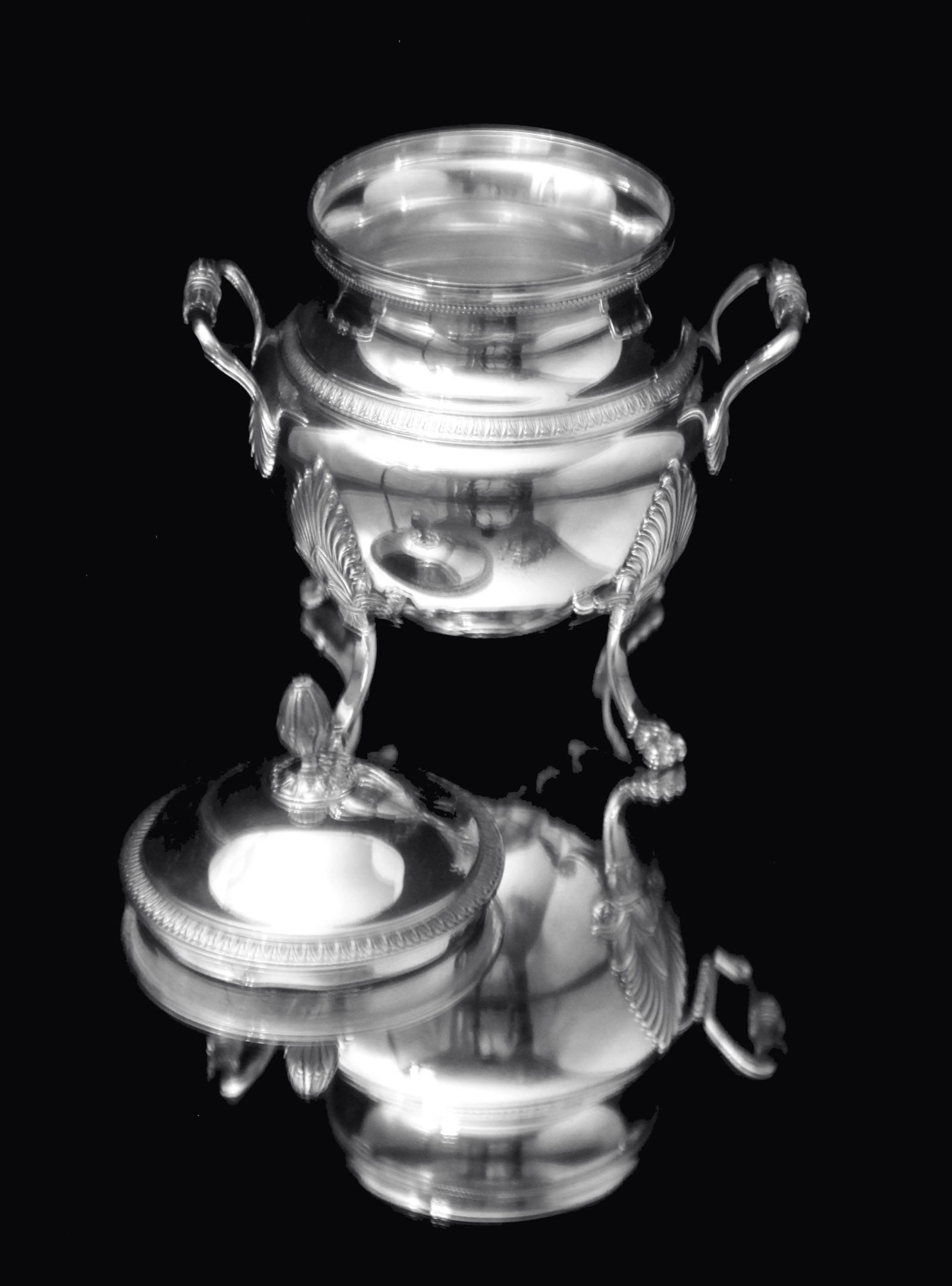 Puiforcat (Hermes) - Stunning 6pc. Antique French Sterling Silver Tea Set, Empire Style, No - 11